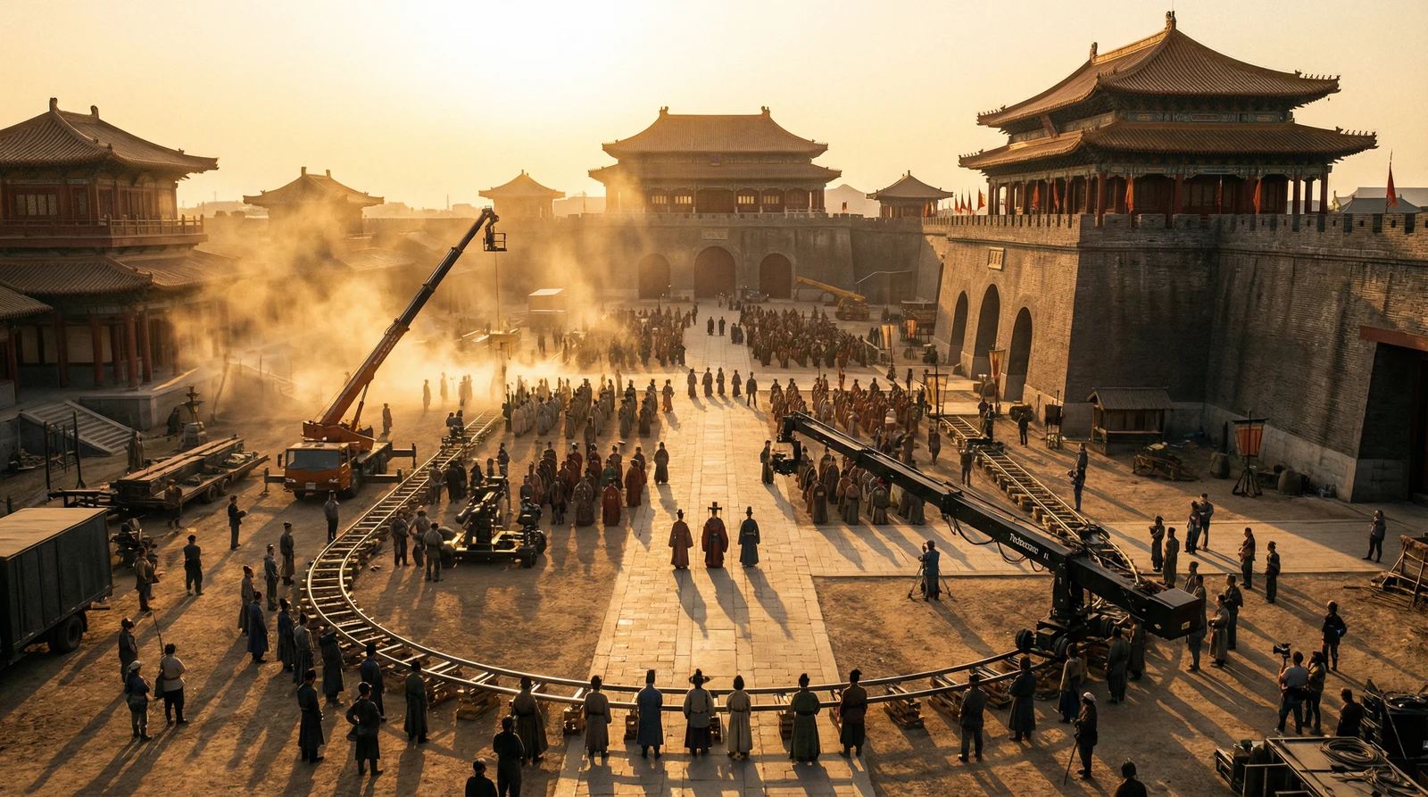 丝瓜视频国产视频栏目大型影视拍摄基地全景